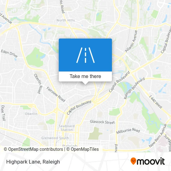 Highpark Lane map