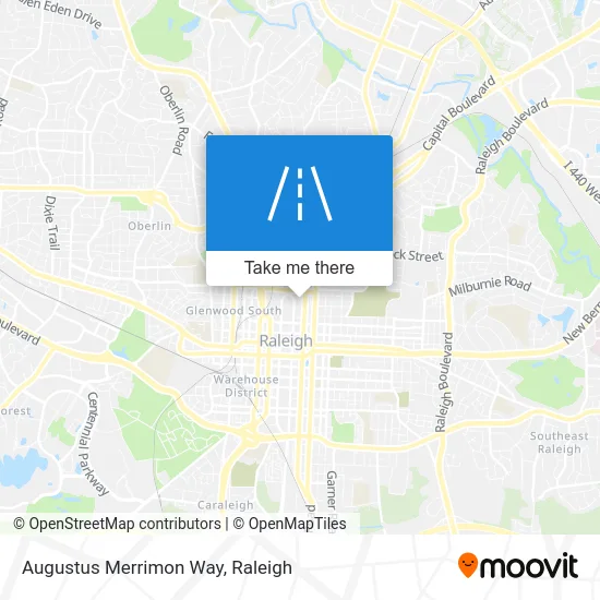 Augustus Merrimon Way map