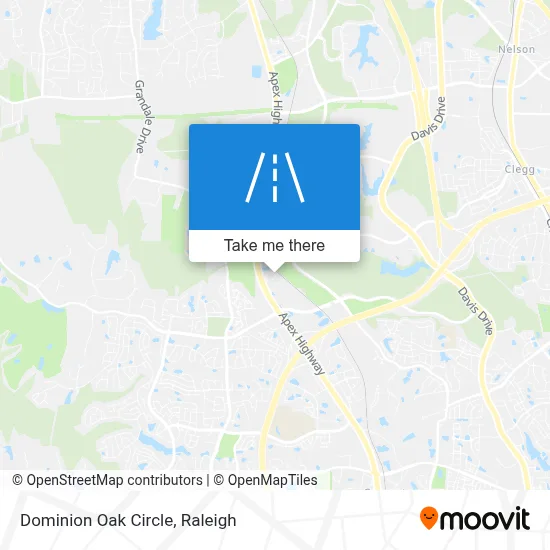 Dominion Oak Circle map