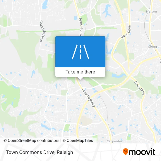 Town Commons Drive map