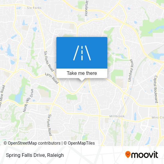 Spring Falls Drive map