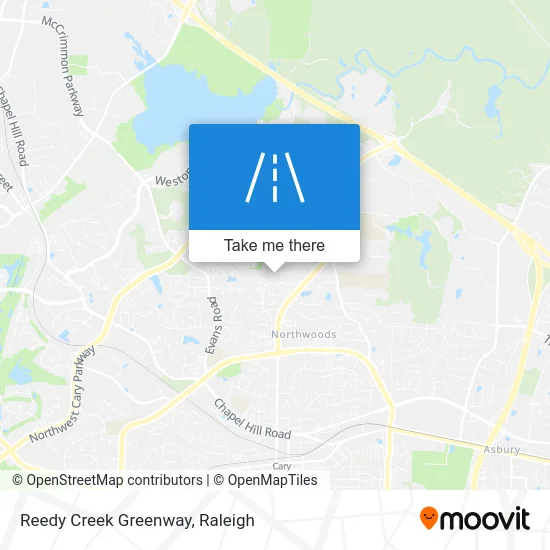 Reedy Creek Greenway map