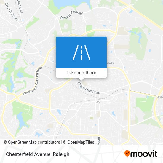 Mapa de Chesterfield Avenue