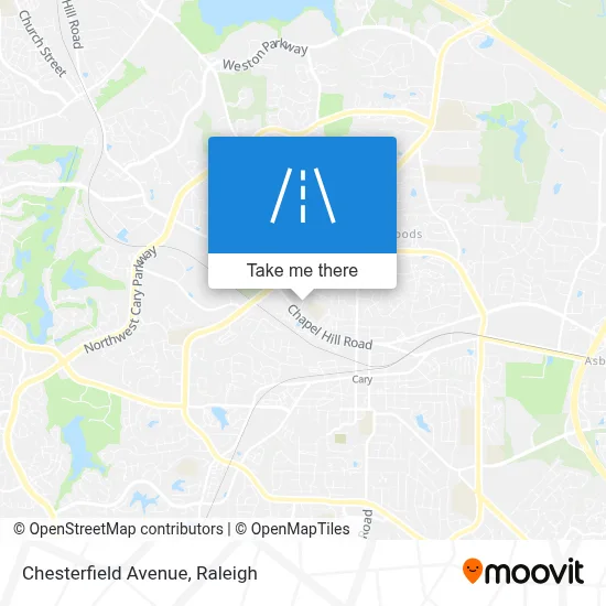 Chesterfield Avenue map