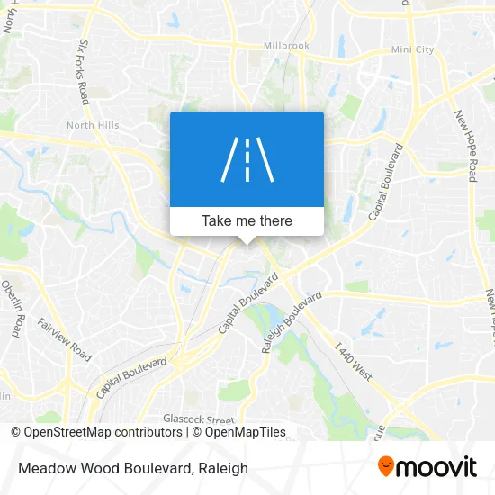 Meadow Wood Boulevard map