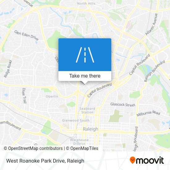 West Roanoke Park Drive map