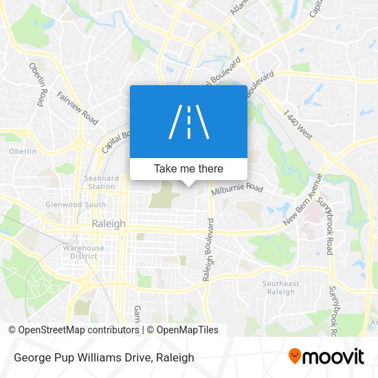 George Pup Williams Drive map
