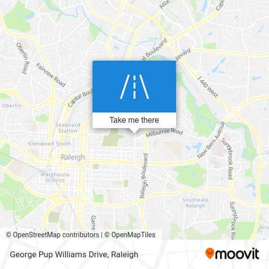 George Pup Williams Drive map