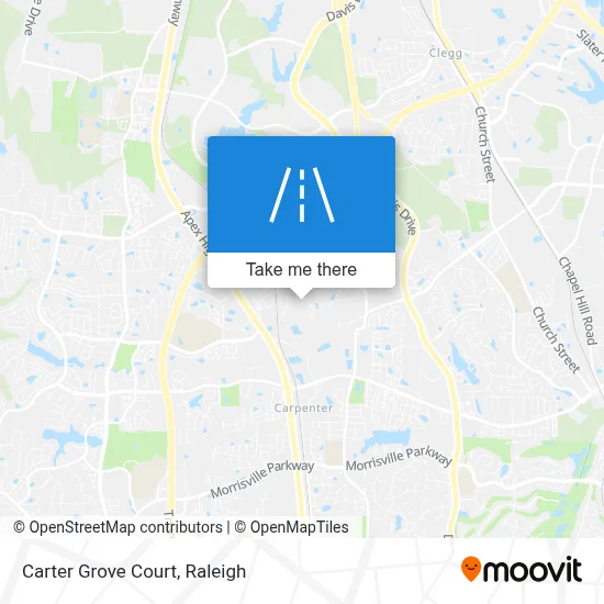 Carter Grove Court map