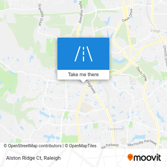 Alston Ridge Ct map