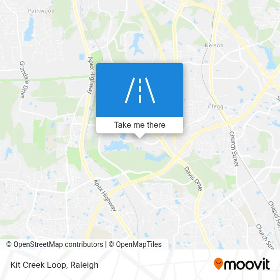 Kit Creek Loop map