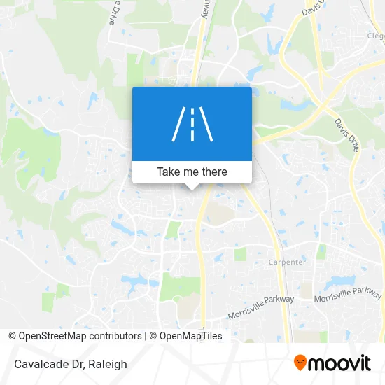 Cavalcade Dr map