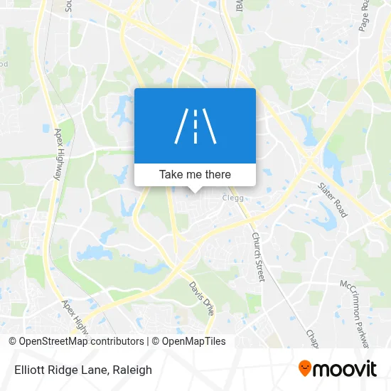 Elliott Ridge Lane map