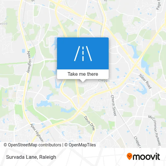 Survada Lane map
