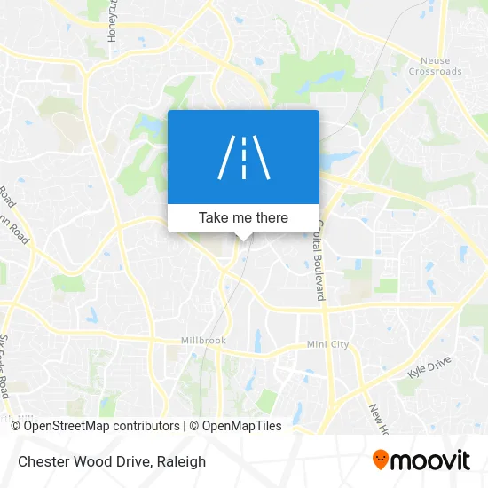 Chester Wood Drive map