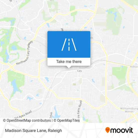 Madison Square Lane map