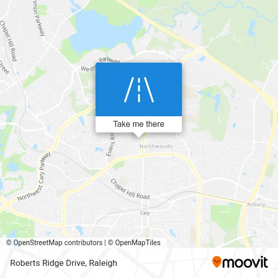 Roberts Ridge Drive map
