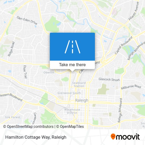 Hamilton Cottage Way map