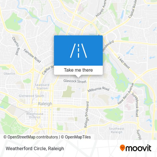 Mapa de Weatherford Circle