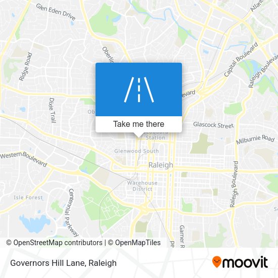 Governors Hill Lane map