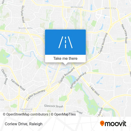 Corlew Drive map