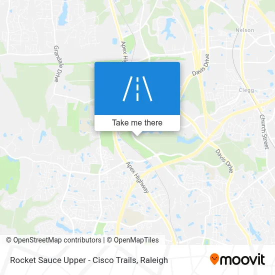 Rocket Sauce Upper - Cisco Trails map