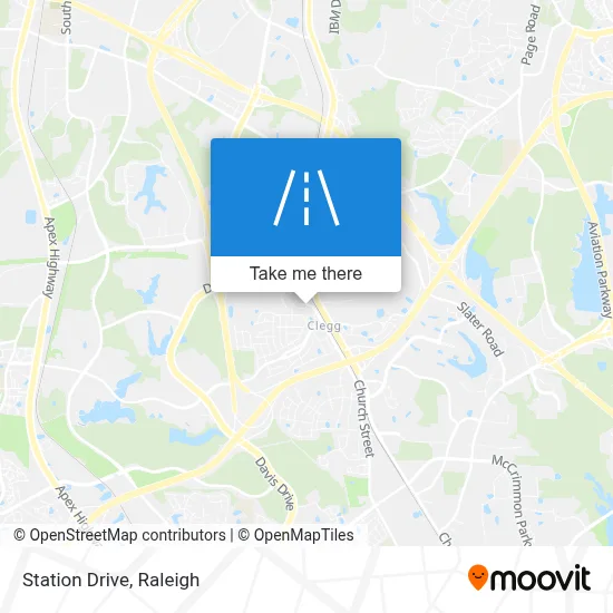 Station Drive map