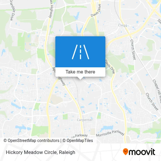 Hickory Meadow Circle map