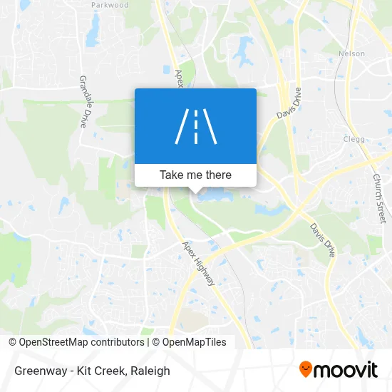 Greenway - Kit Creek map