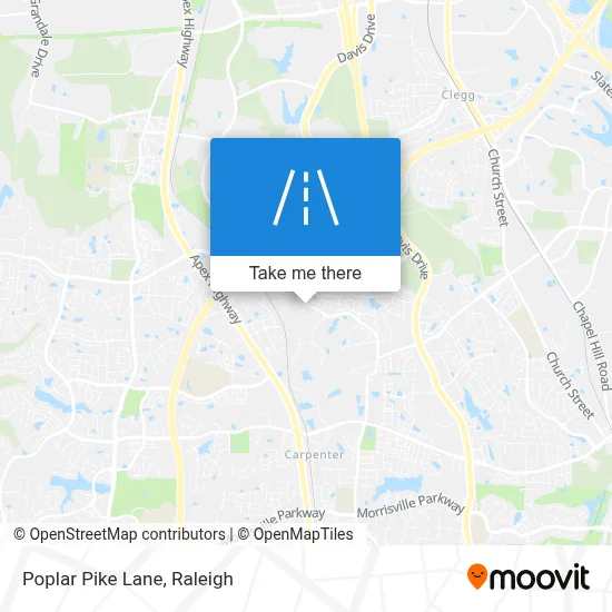 Poplar Pike Lane map