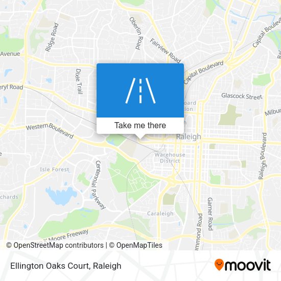 Ellington Oaks Court map