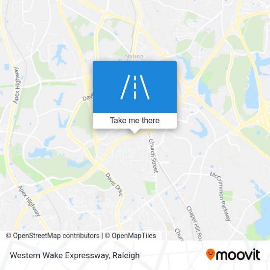 Western Wake Expressway map