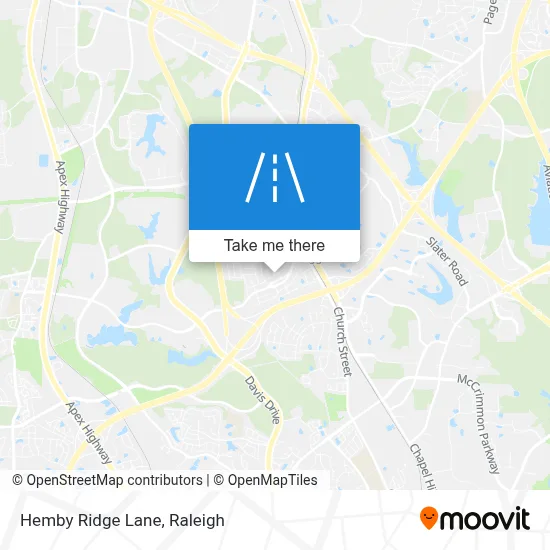 Hemby Ridge Lane map