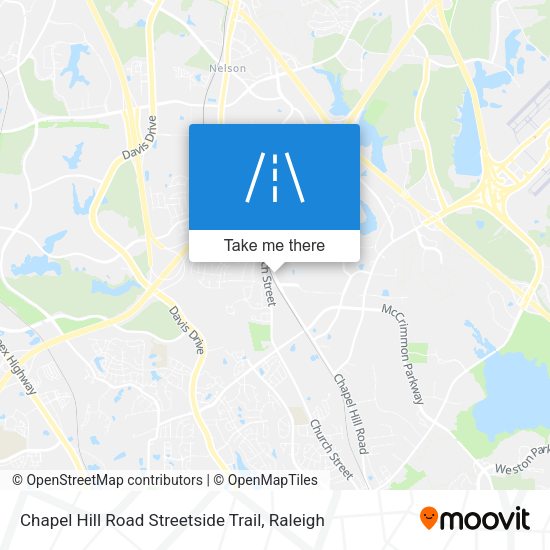 Mapa de Chapel Hill Road Streetside Trail