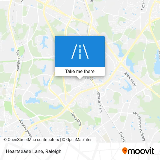 Heartsease Lane map