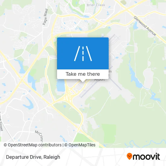 Departure Drive map