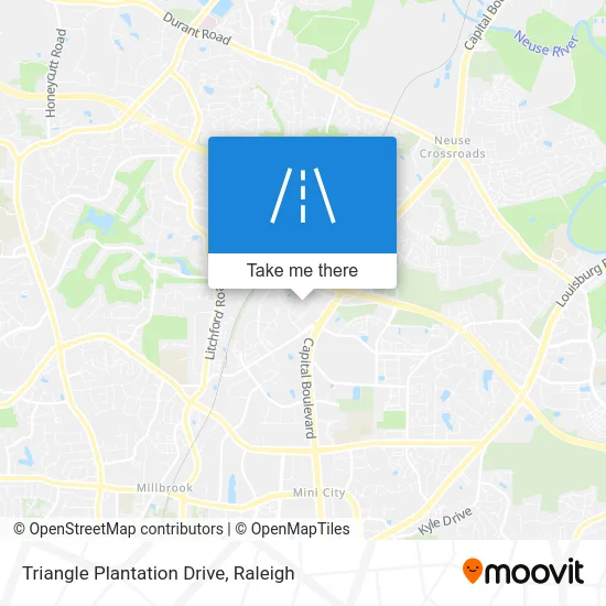 Triangle Plantation Drive map