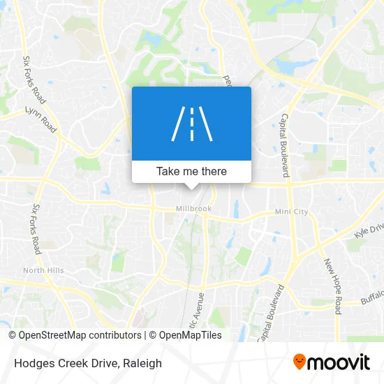Hodges Creek Drive map