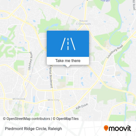 Mapa de Piedmont Ridge Circle
