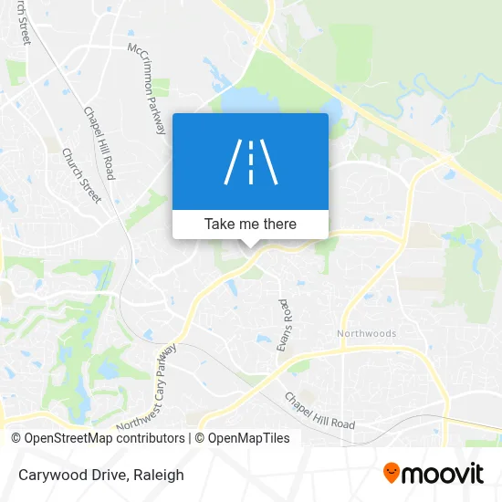 Carywood Drive map
