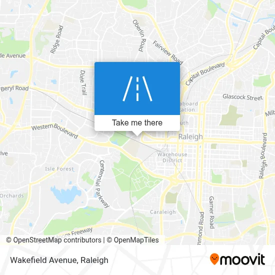 Wakefield Avenue map