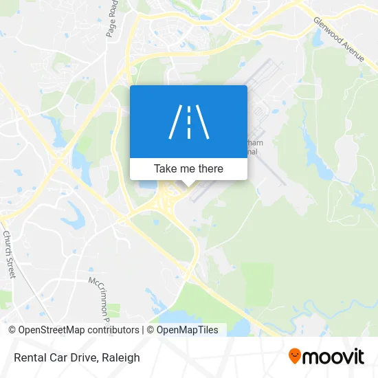 Rental Car Drive map