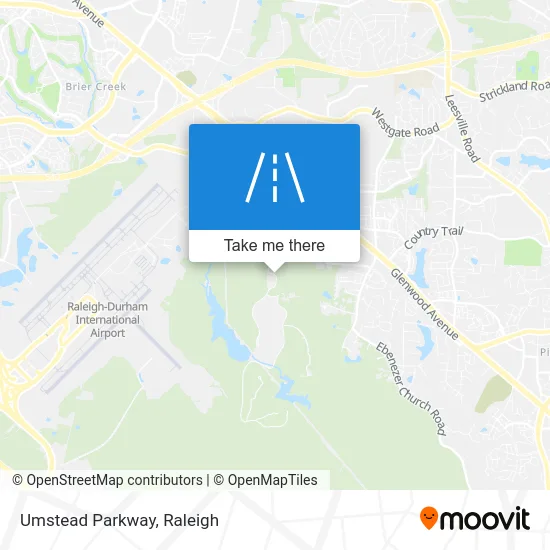 Umstead Parkway map
