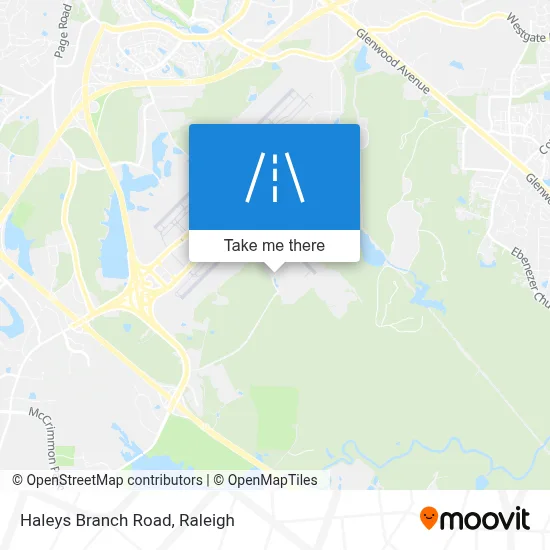 Haleys Branch Road map
