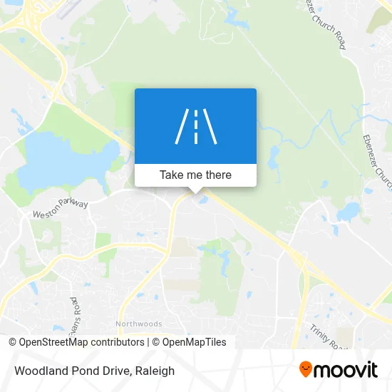 Woodland Pond Drive map