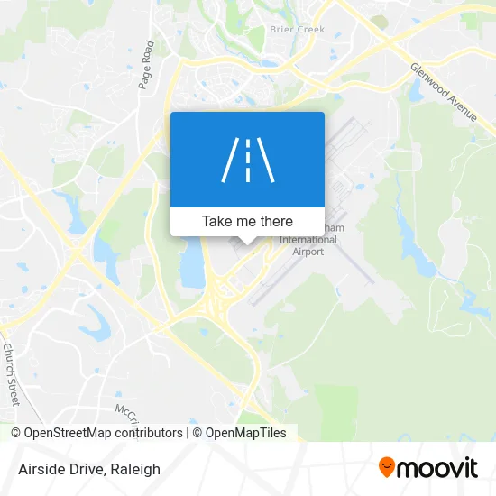Airside Drive map