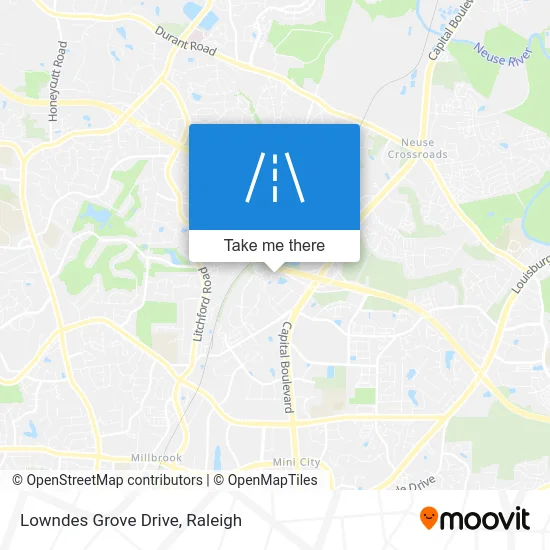 Lowndes Grove Drive map