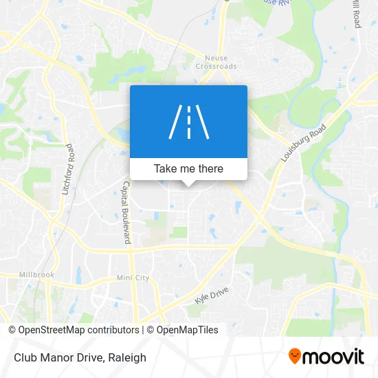 Club Manor Drive map