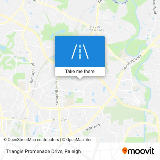 Triangle Promenade Drive map