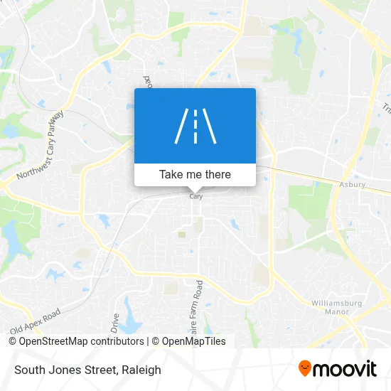South Jones Street map